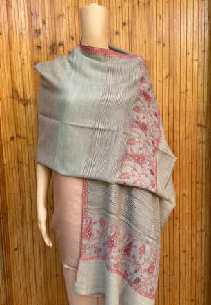 Embroidered Kashmiri Pashmina Shawl