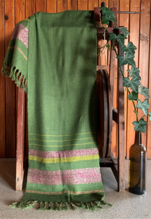 desighner Green Pashmina Scarf