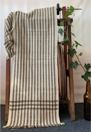 Lined Ivory Pashmina Scarf