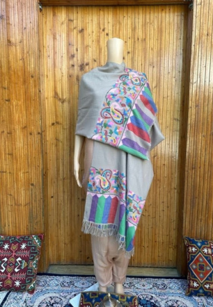 Royal Grey Kani pashmina shawl