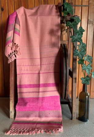 Two Toned Pink Pashmina Scarf