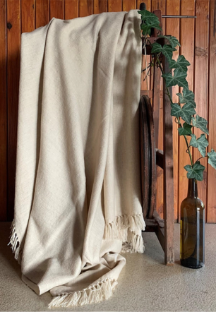 Vintage Wedding Ivory Pashmina Shawl